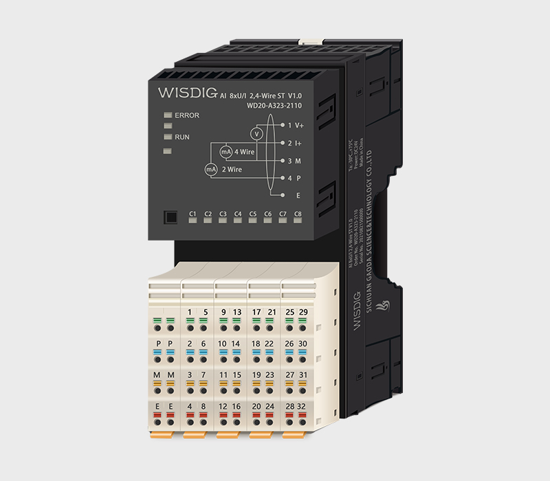 pc28预测的核心产品-8路模拟量输入模块AI-8通道电流电压信号采集